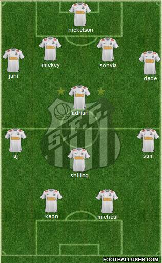 Santos FC Formation 2013