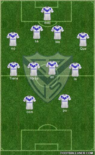 Vélez Sarsfield Formation 2013