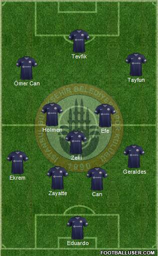 Istanbul Büyüksehir Belediye Spor Formation 2013