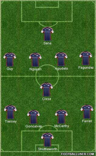 New England Revolution Formation 2013