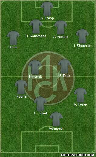 1.FC Kaiserslautern Formation 2013