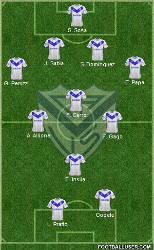 Vélez Sarsfield Formation 2013