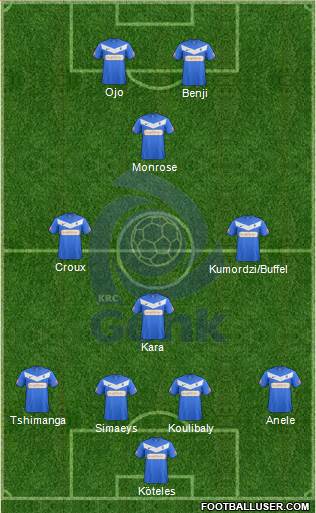 K Racing Club Genk Formation 2013