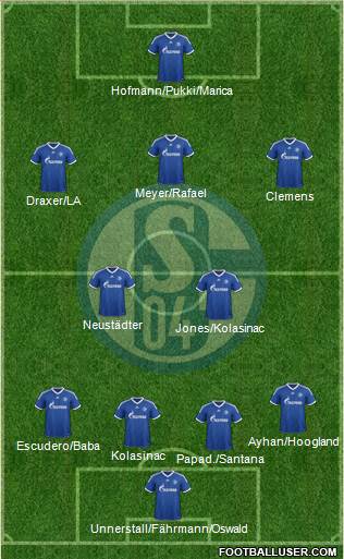 FC Schalke 04 Formation 2013