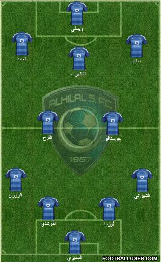 Al-Hilal (KSA) Formation 2013