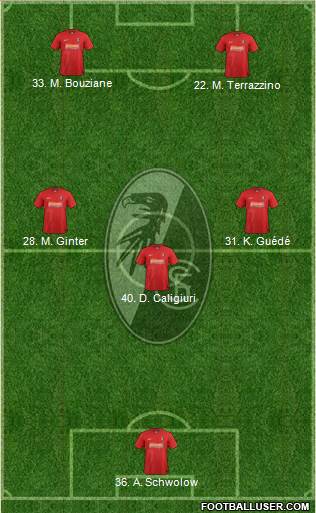 SC Freiburg Formation 2013