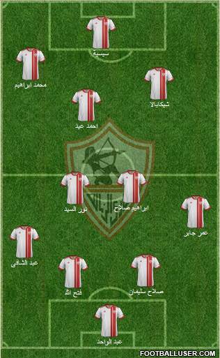 Zamalek Sporting Club Formation 2013