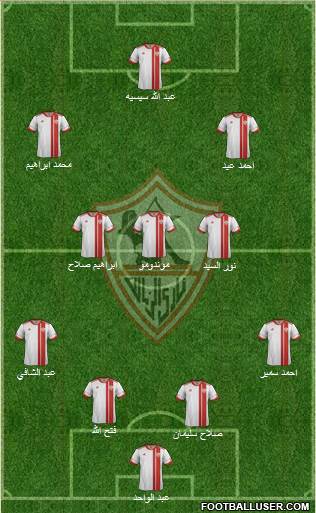 Zamalek Sporting Club Formation 2013