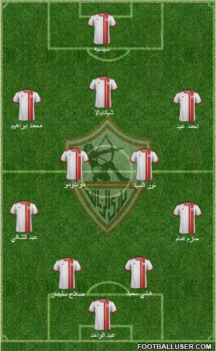 Zamalek Sporting Club Formation 2013