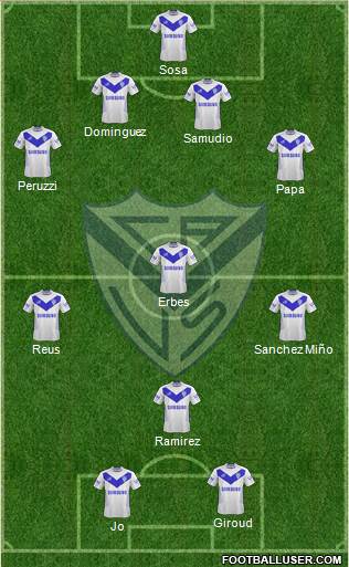 Vélez Sarsfield Formation 2013