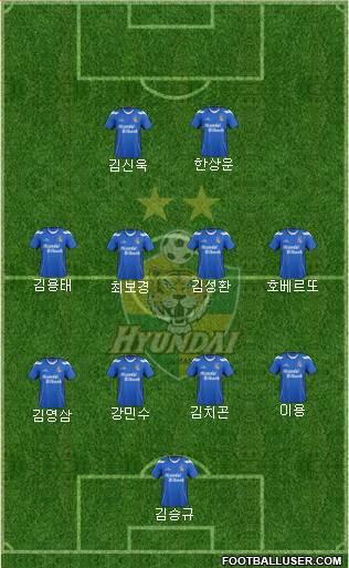 Ulsan Hyundai Formation 2013