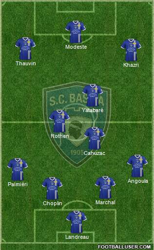 Sporting Club Bastia Formation 2013