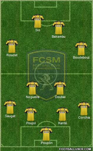 FC Sochaux-Montbéliard Formation 2013