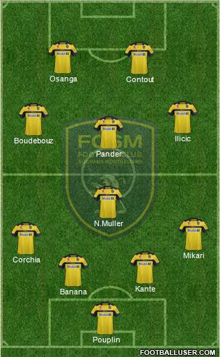 FC Sochaux-Montbéliard Formation 2013