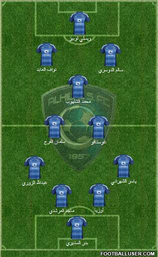 Al-Hilal (KSA) Formation 2013