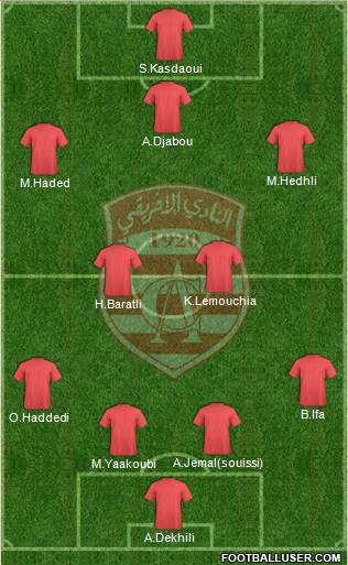 Club Africain Tunis Formation 2013