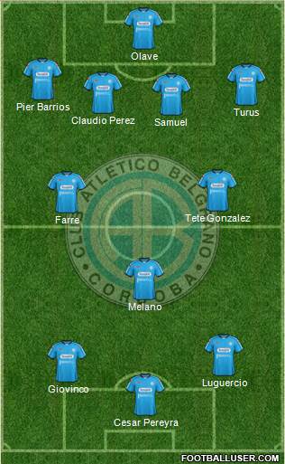 Belgrano de Córdoba Formation 2013