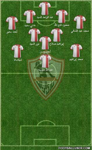 Zamalek Sporting Club Formation 2013