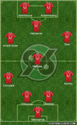 Hannover 96 Formation 2013