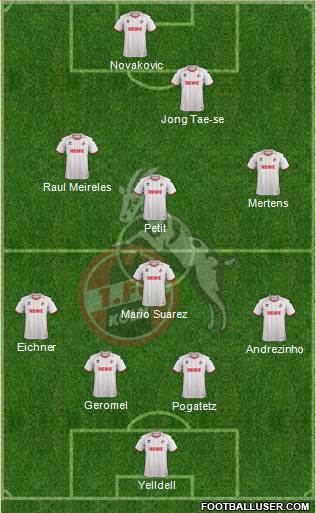 1.FC Köln Formation 2013