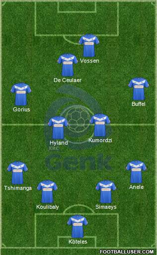 K Racing Club Genk Formation 2013