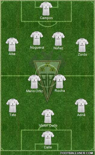 Albacete B., S.A.D. Formation 2013