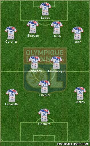 Olympique Lyonnais Formation 2013
