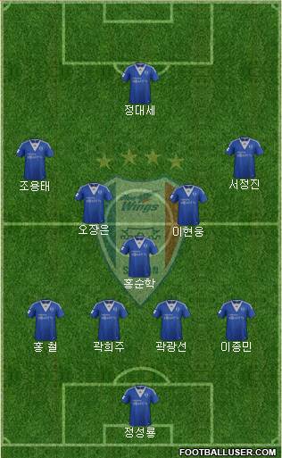 Suwon Samsung Blue Wings Formation 2013