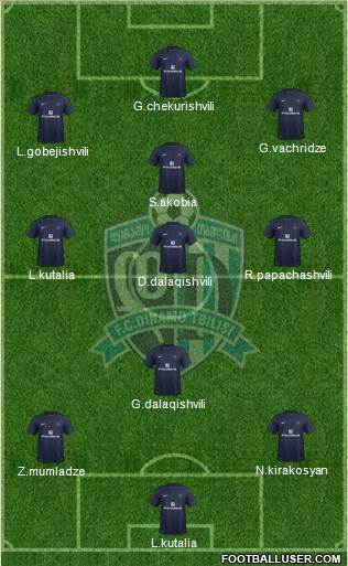 Dinamo Tbilisi Formation 2013