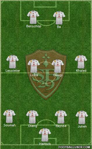 Stade Brestois 29 Formation 2013