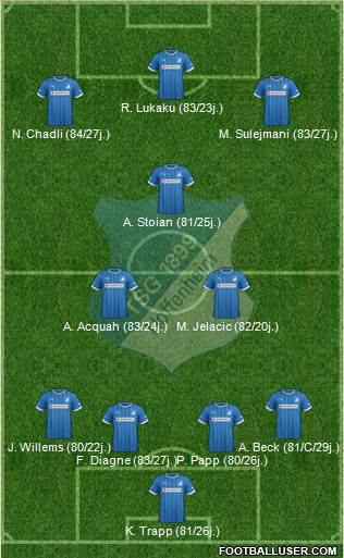 TSG 1899 Hoffenheim Formation 2013