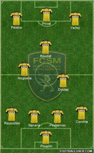 FC Sochaux-Montbéliard Formation 2013