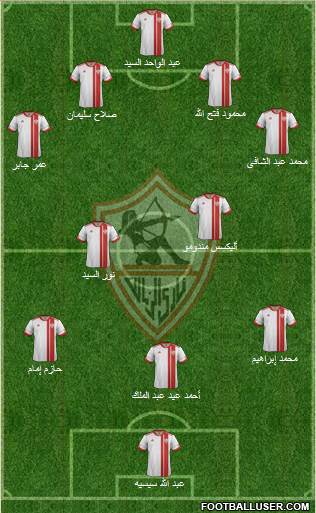 Zamalek Sporting Club Formation 2013