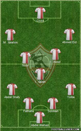 Zamalek Sporting Club Formation 2013