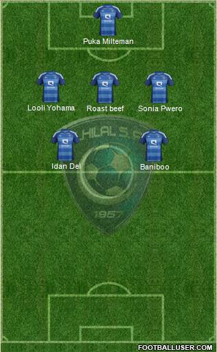 Al-Hilal (KSA) Formation 2013