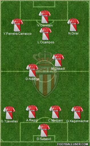 AS Monaco FC Formation 2013