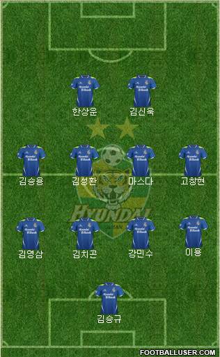 Ulsan Hyundai Formation 2013