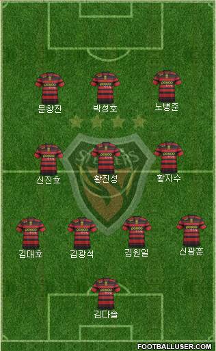 Pohang Steelers Formation 2013