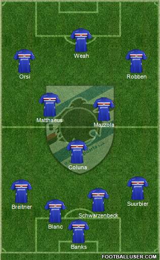 Sampdoria Formation 2013