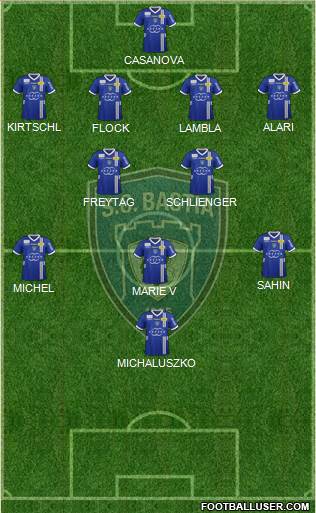 Sporting Club Bastia Formation 2013