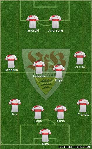 VfB Stuttgart Formation 2013