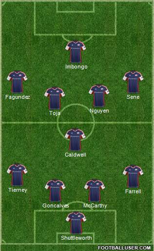 New England Revolution Formation 2013