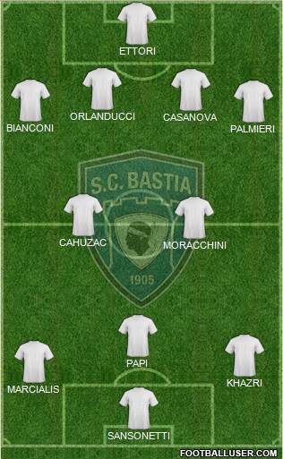 Sporting Club Bastia Formation 2013