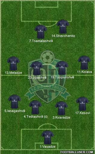 Dinamo Tbilisi Formation 2013