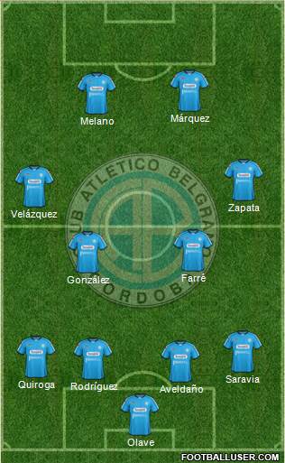 Belgrano de Córdoba Formation 2013