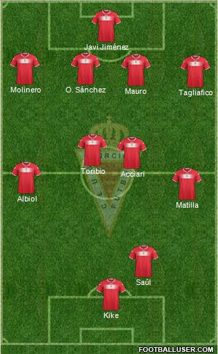 Real Murcia C.F., S.A.D. Formation 2013