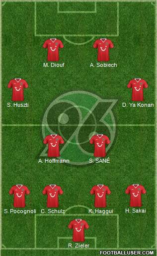 Hannover 96 Formation 2013