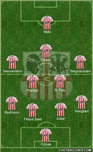 Athletic Club Ajaccien Football Formation 2013