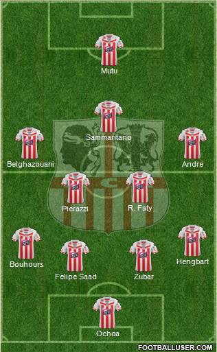 Athletic Club Ajaccien Football Formation 2013