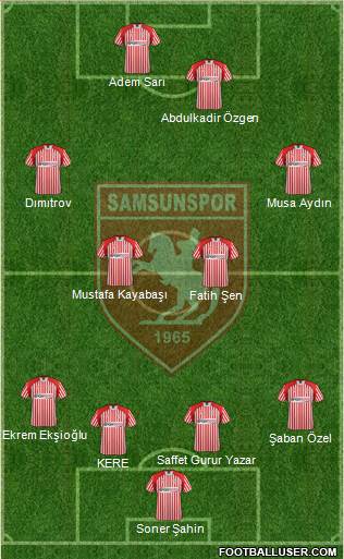 Samsunspor Formation 2013